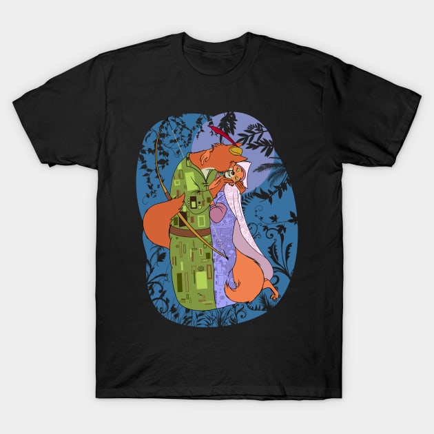 Moonlit Klimt T-Shirt by seamustheskunk